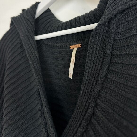 FREE PEOPLE Marlie Pullover in Black Size Medium - Picture 7 of 9